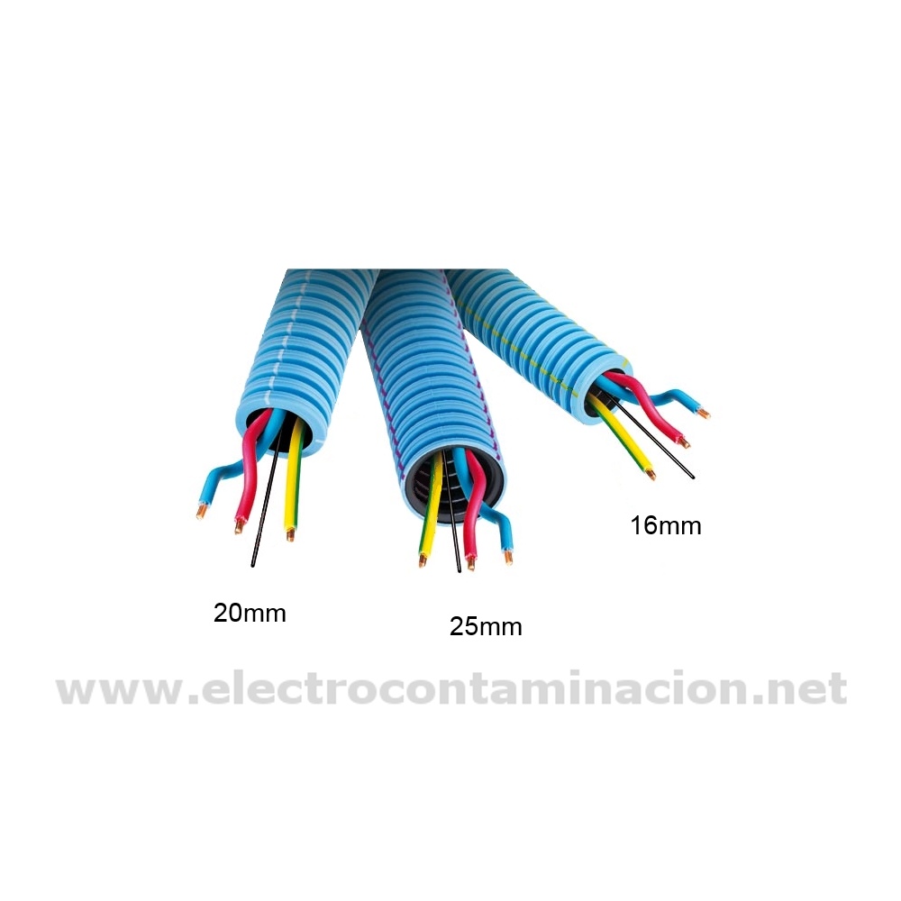 marxista miseria Consistente Corrugado apantallado con cables TCEH 20 mm. | Electrocontaminación