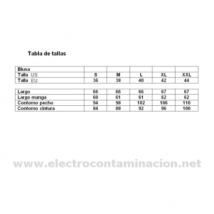 TCM blusa anti radiación electromagnética electrocontaminación electrosensibilidad