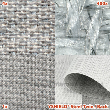 Tela antiradiaciones electromagnéticas YSHIELD Steel-Twin