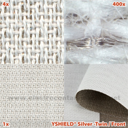 Tela antiradiaciones electromagnéticas YSHIELD Silver-Twin