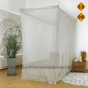 BALDAQUIN CAMA INDIVIDUAL - BTE SILVER TULLE blindaje electromagnético
