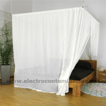 Baldaquín cama doble BND-NATURELL, proteccion radiaciones electromagnéticas