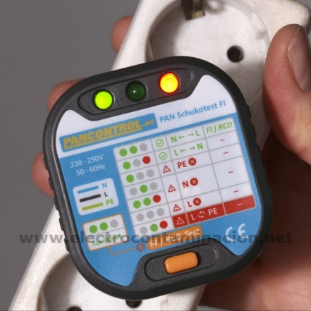 Comprobador de enchufes PAN-Schukotest FI de PANCONTROL