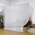 Baldaquín cama doble BCD-SILVER COTTON, proteccion radiaciones electromagnéticas