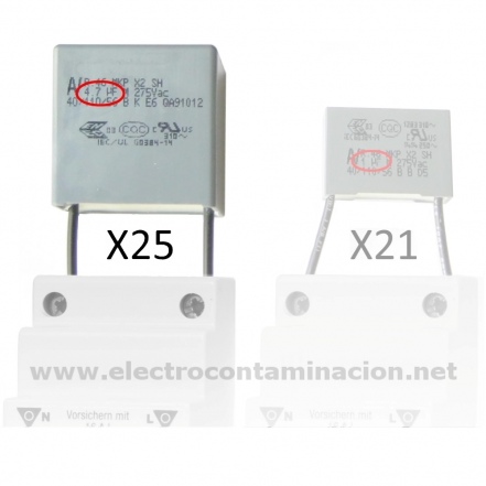 Filtro de electricidad sucia - x25