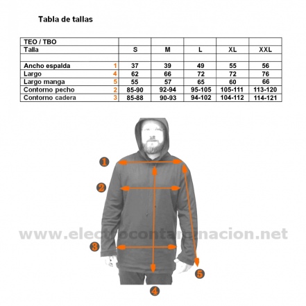 YSHIELD TBO sudadera protección de radiofrecuencias electrocontaminación electrosensibilidad