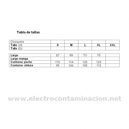 Chaqueta de protección electromagnética - THU