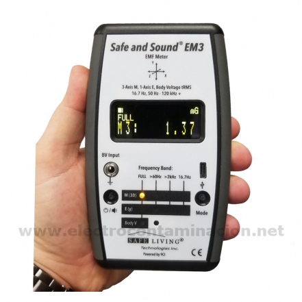 Safe & Sound EM3, Medidor de campos electricos y magnéticos de baja frecuencia