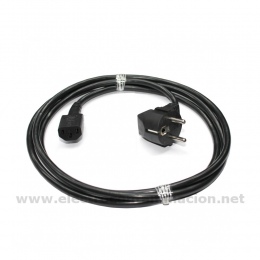 Danell D-2806, Cable apantallado Schuko