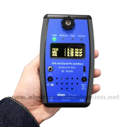 Medidor 5G de onda milimétrica de 26 GHz Safe and Sound Pro mmWave