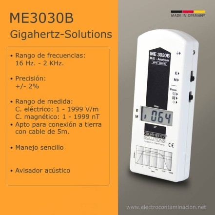Medidor Gigahertz-Solutions ME3030B | Electrocontaminación