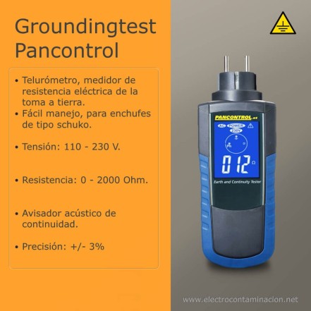Telurómetro pancontrol para medir la calidad de la toma a tierra