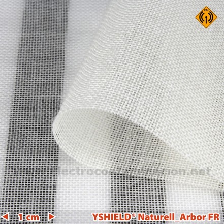 Naturell Arbor, cortina de apantallamiento electromagnético con tratamiento ignífugo